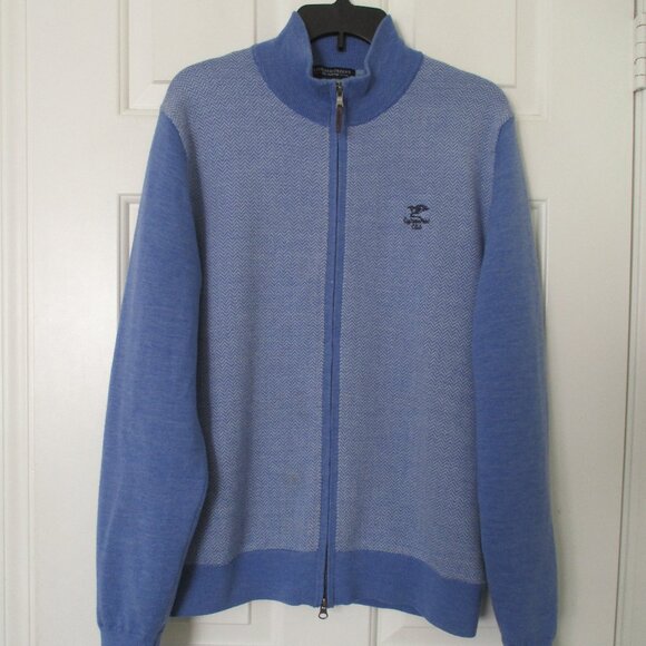 Fairway & Greene Mens L/S "Cypress Point Club" Merino Wool Golf Sweater - M - Picture 1 of 3
